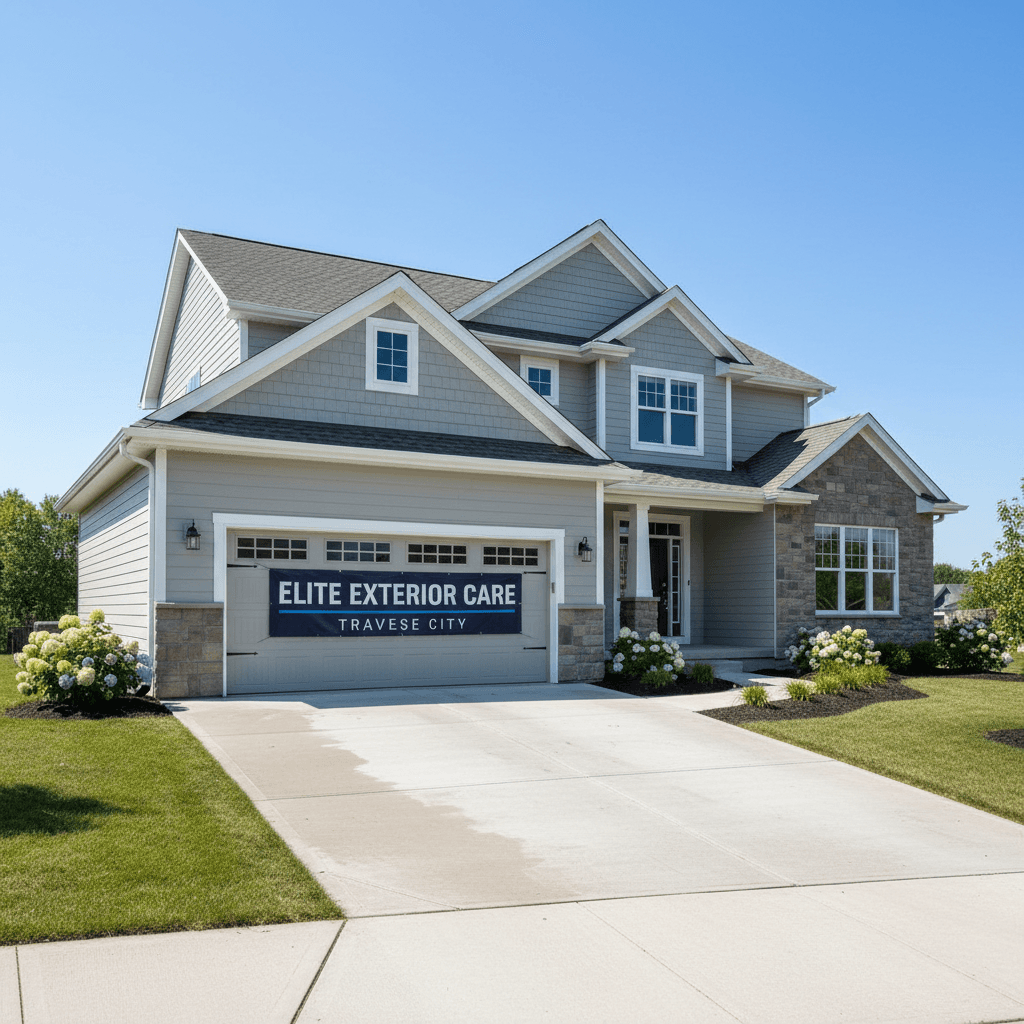 Property curb appeal after full service